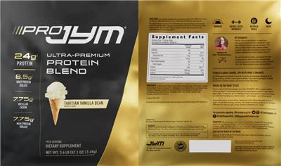 Pro JYM Tahitian Vanilla Bean label