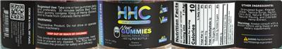 HHC Gummies 400 mg label