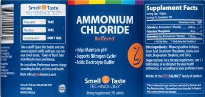 Ammonium Chloride label
