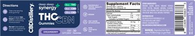 THC CBN Gummies Dreamberry label