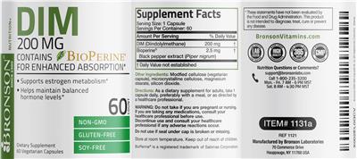 DIM 200 mg label