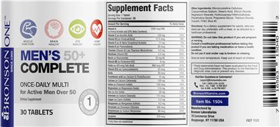 Men's 50+ Complete label