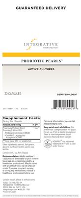 Probiotic Pearls label