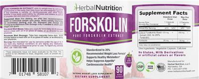 Forskolin label