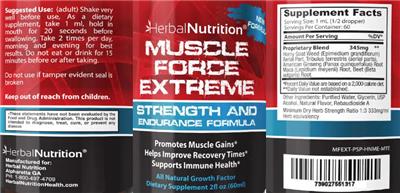 Muscle Force Extreme label