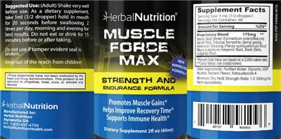 Muscle Force Max label