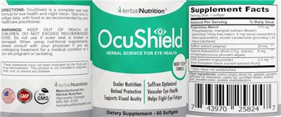 OcuShield label