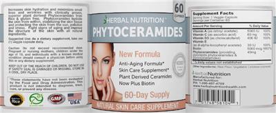 Phytoceramides label