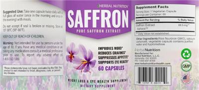 Saffron label