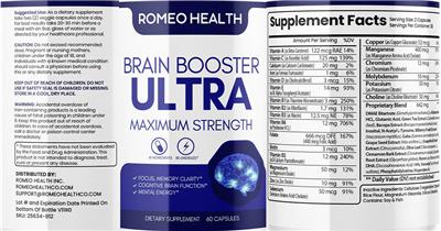 Brain Booster Ultra label