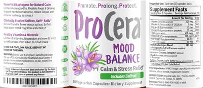 Mood Balance label