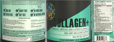 Collagen+ Sweet Vanilla Creamer label