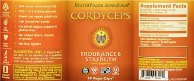 Cordyceps label