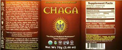 Chaga label