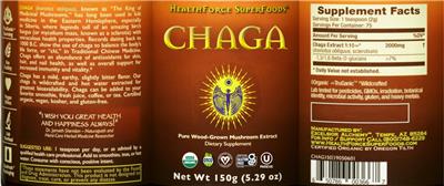 Chaga label