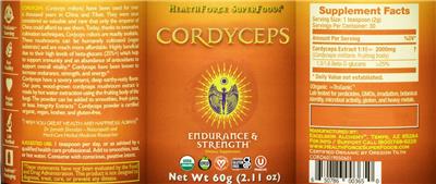 Cordyceps label