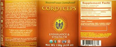 Cordyceps label