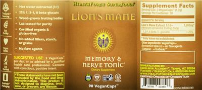 Lion's Mane label
