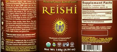 Reishi label