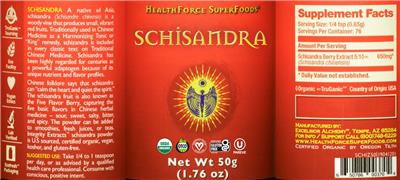 Schisandra label