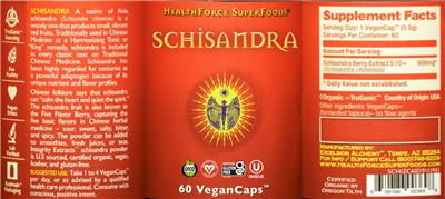 Schisandra label