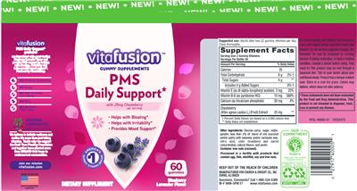 PMS Daily Support Blueberry Lavender Flavor label