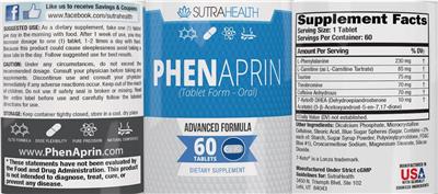 PhenAprin (Tablet Form - Oral) label