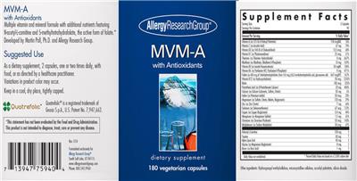 MVM-A with Antioxidants label