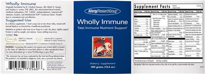 Wholly Immune label