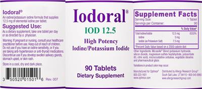 Iodoral IOD 12.5 label