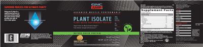 Plant Isolate Vanilla Cookie label
