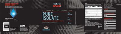 Pure Isolate Cookies & Cream label