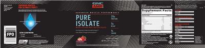 Pure Isolate Strawberry label