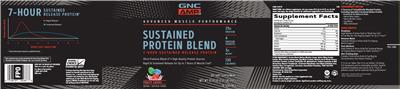 Sustained Protein Blend Fruity Crisps label