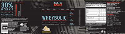 Wheybolic Banana Milkshake label