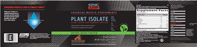 Plant Isolate Chocolate Hazelnut label