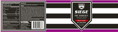 Siege Fruit Punch label