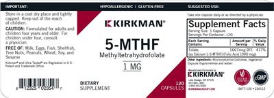 5-MTHF 1 mg label