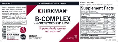 B-Complex with CoEnzymes R5P & P5P label