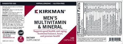 Men's Multivitamin & Mineral label