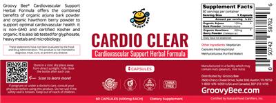Cardio Clear 400 mg label