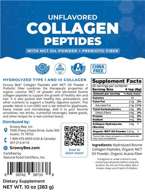 Collagen Peptides Unflavored  label