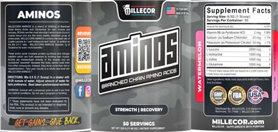 Aminos Watermelon label