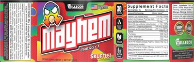 Mayhem Energy Skufflez label
