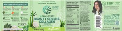 Beauty Greens Collagen Booster Unflavored label