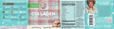 Collagen Building Protein Peptides Peppermint Bark Flavor label