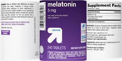 Melatonin 5 mg label