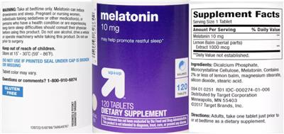 Melatonin 10 mg label