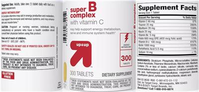 Super B Complex with Vitamin C label