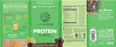 Protein Classic Chocolate Flavor label